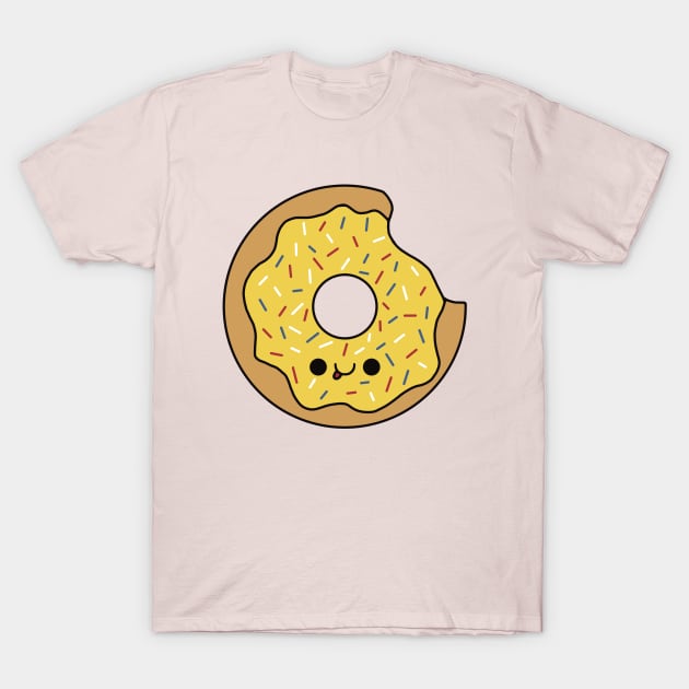 Cute Lemon Donut - Kawaii Donut T-Shirt by KawaiiByDice